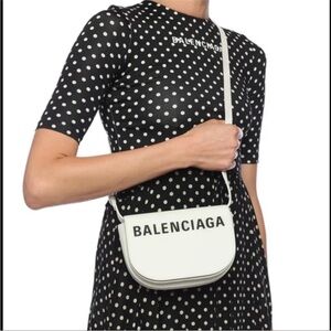 Authentic Balaenciaga White Crossbody Bag with dust bag